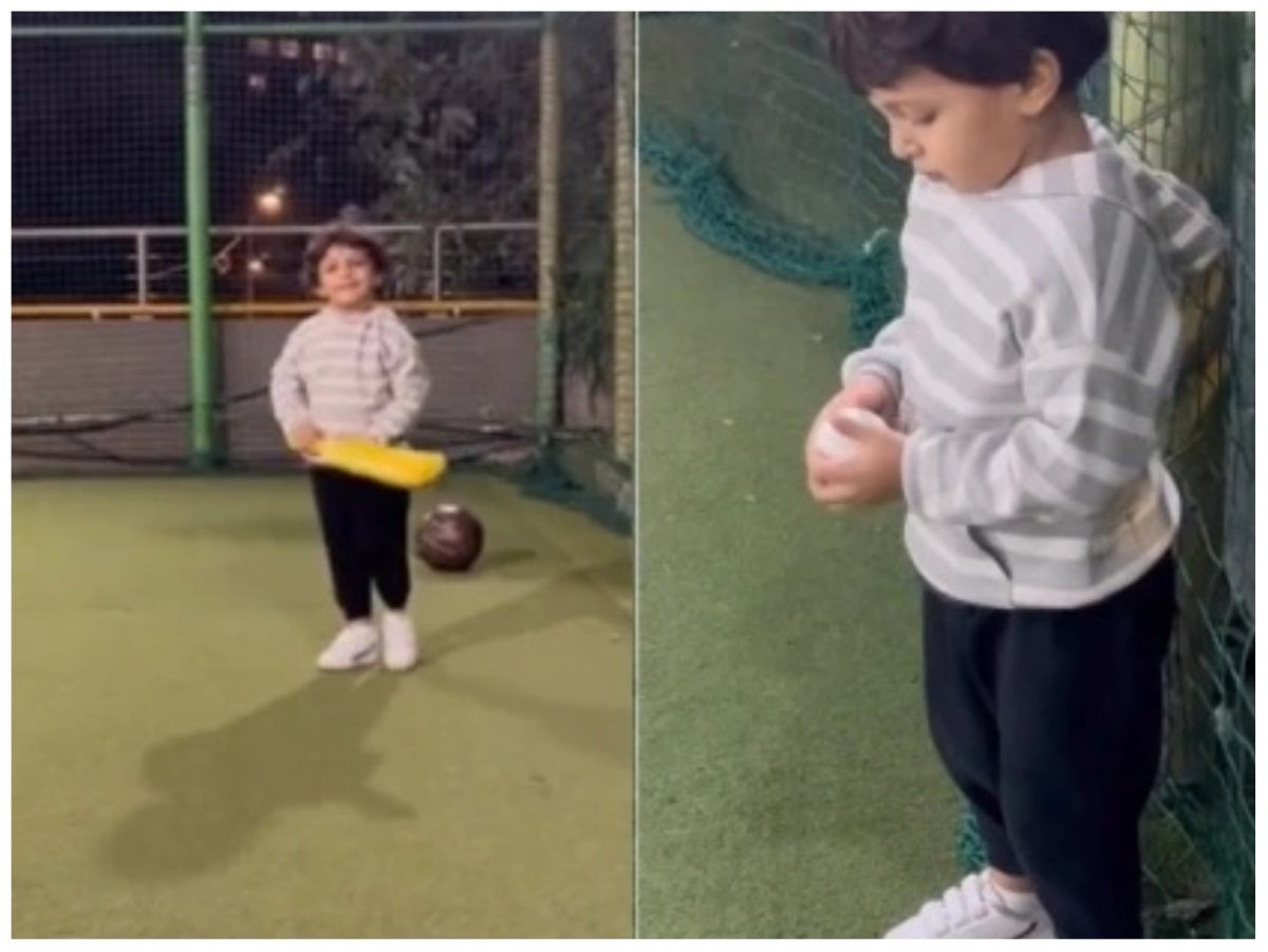 हार्दिक पंड्या के बेटे ने ताऊ के साथ खेला क्रिकेट, बॉलिंग एक्शन से जीता दिल