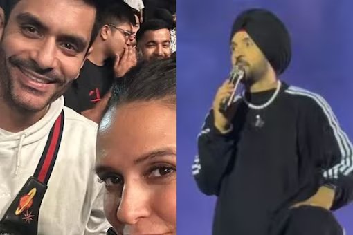 Diljit Dosanjh, Angad Bedi and Neha Dhupia Share Special Moment at His Mumbai Concert;