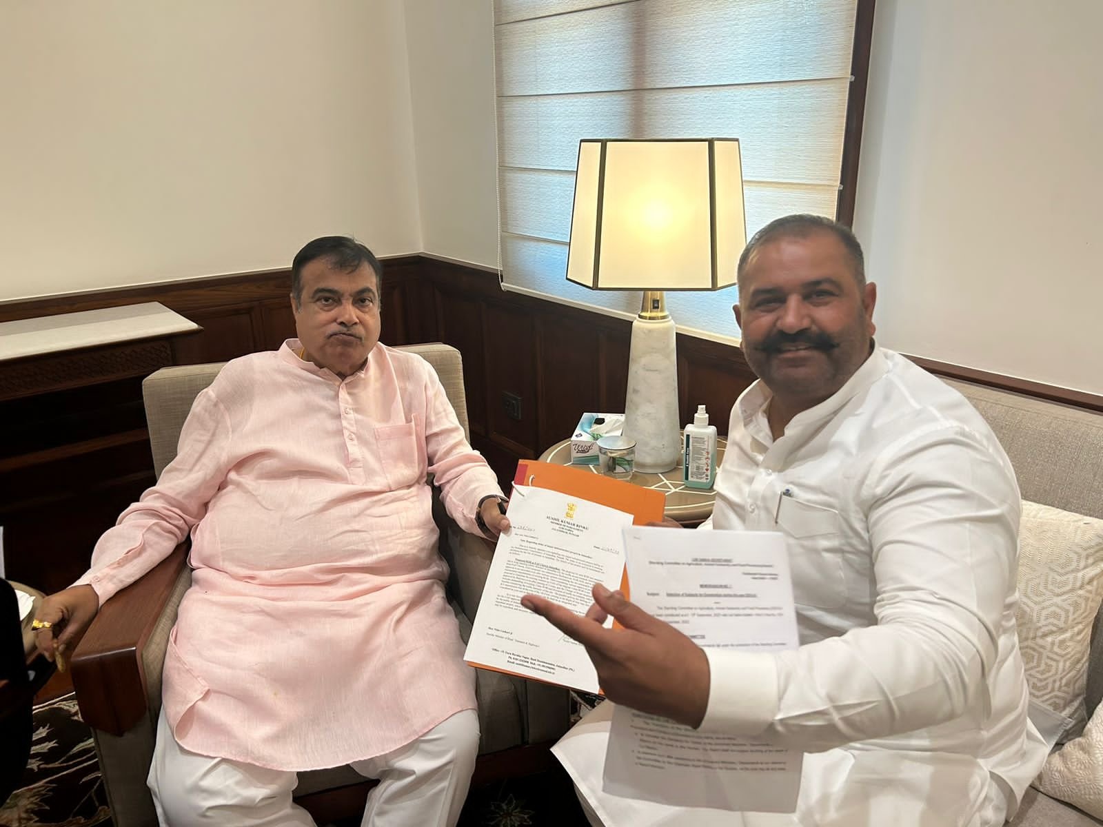 सांसद सुशील रिंकू ने पीएपी चौक आरओबी का मुद्दा केंद्रीय मंत्री नितिन गडकरी के समक्ष उठाया