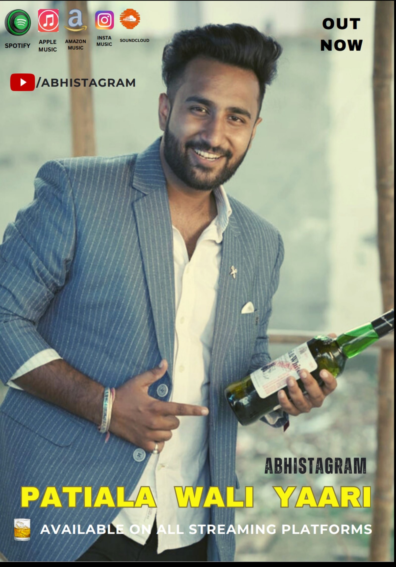 Abhistagram Launch His Second Song "PATIALA WALI YAARI" On YouTube And All Streaming Platforms - Apple Music, Spotify.