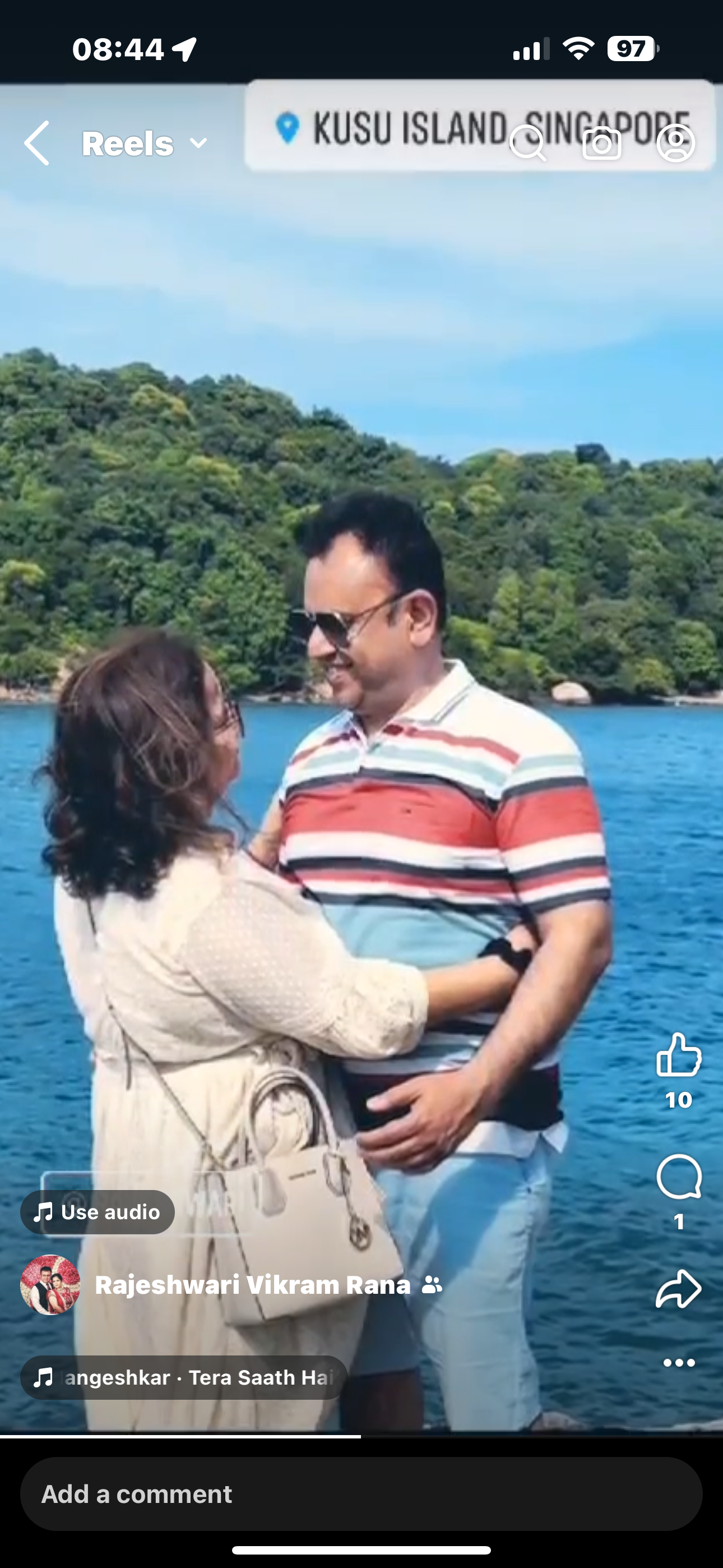 Rajeshwari and Vikram Rana on Singapore tour