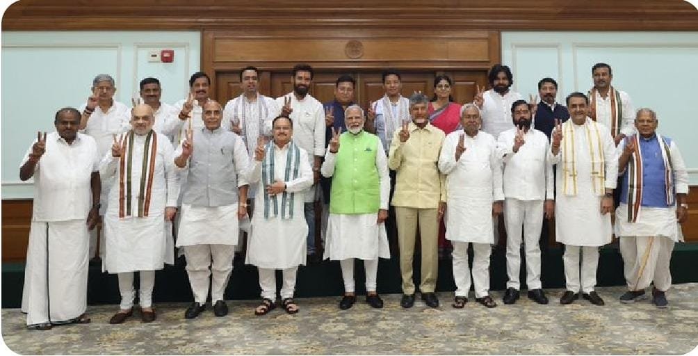 NDA again in the third consecutive tenure