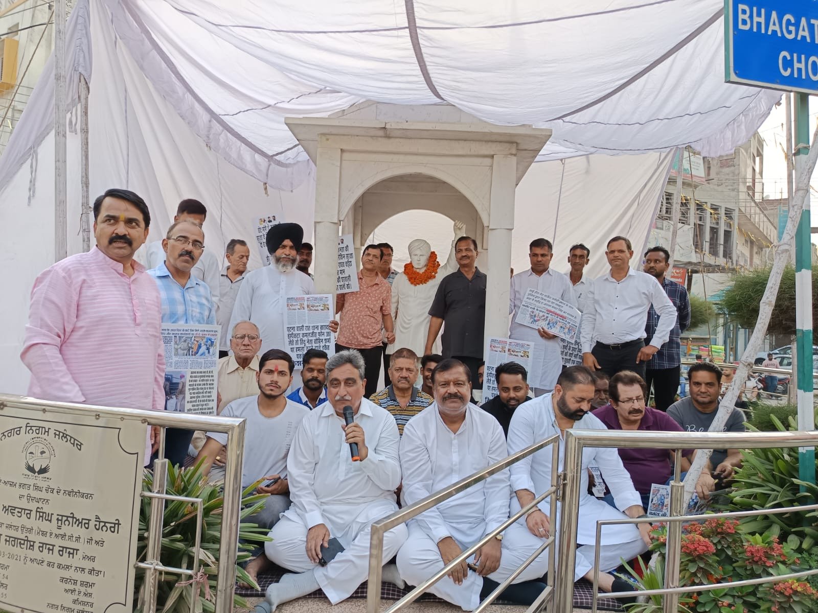 *भगत सिंह की धरती पर भगवंत मान सरकार आम जनता पर जुल्म करने बंद करें:किशन लाल शर्मा*