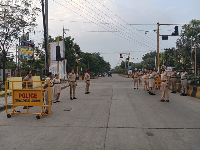 जालंधर शहर में कानून व्यवस्था को   मजबूत करने के लिए लगाए गए हाईटेक नाके