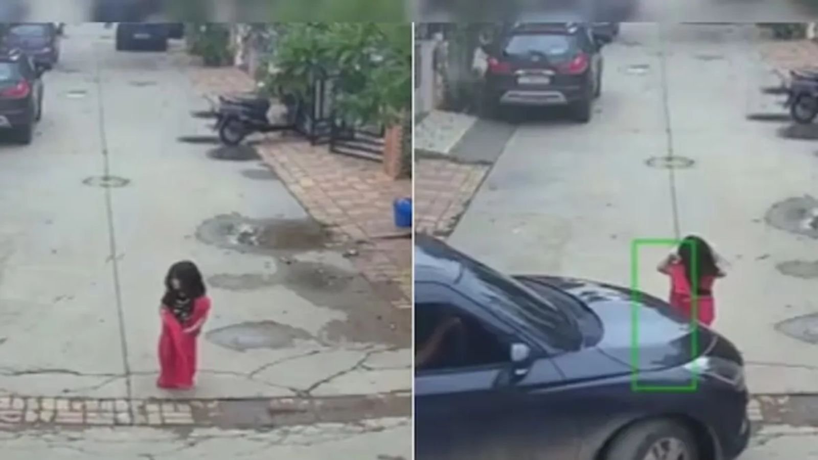 अहमदाबाद में बाल-बाल बची 3 साल की बच्ची, नाबालिग ने चढ़ा दी कार, देखें Video