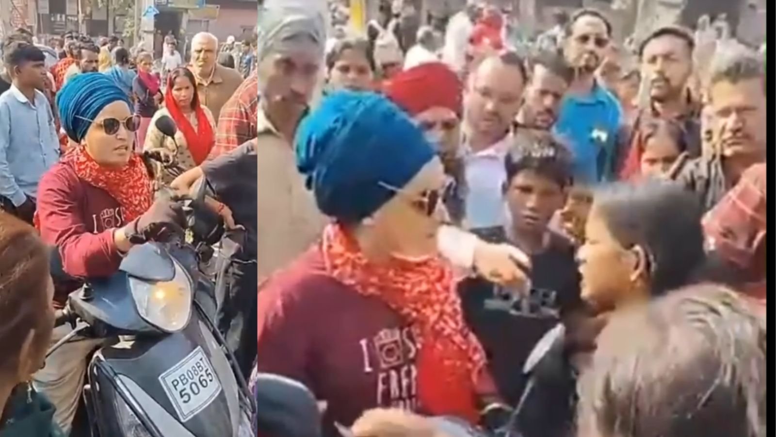 जालंधर में प्रदर्शनकारियों पर भड़की सिख महिला, कहा- शहर आपका नहीं! देखें Video