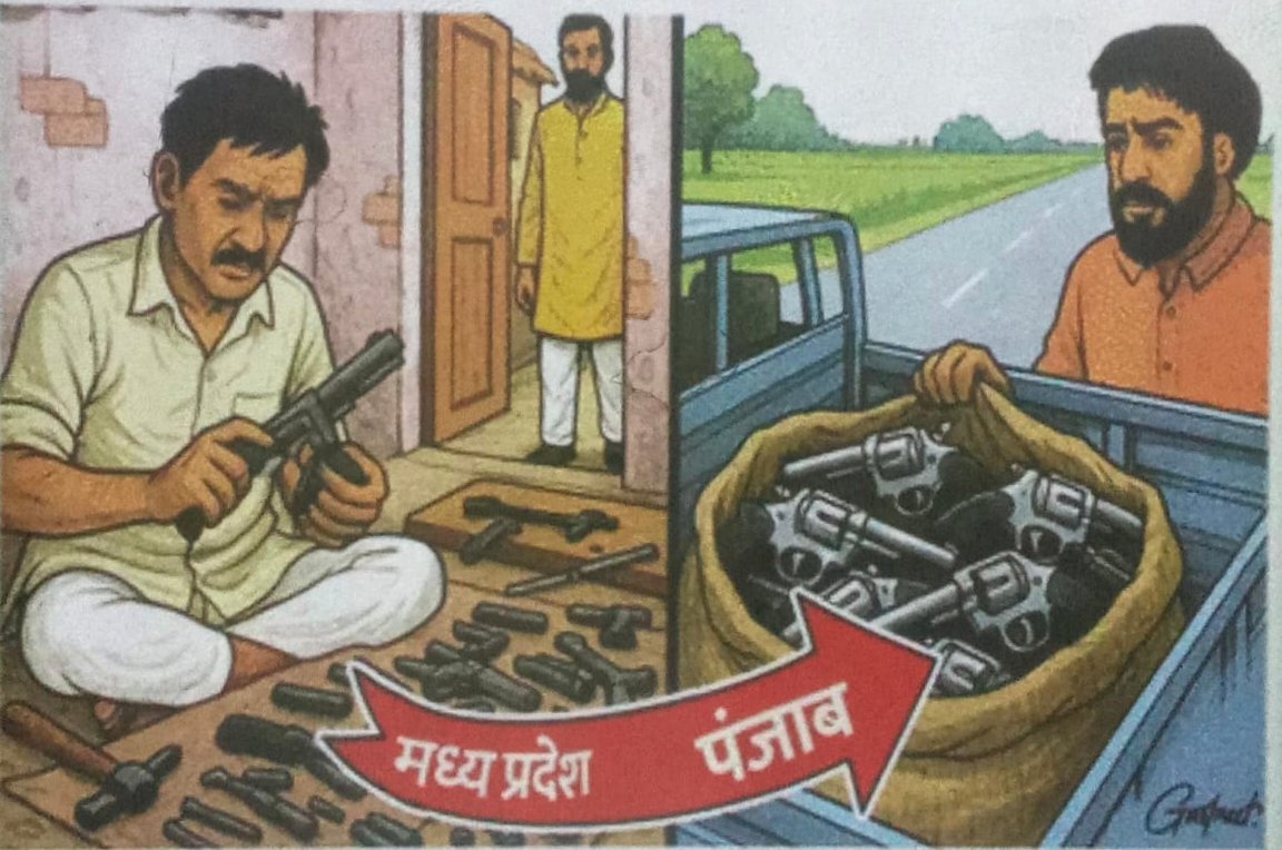 एमपी से हो रही हथियारों की सप्लाई, दो वर्ष में 70 से अधिक गिरफ्तार  पढ़ें पूरी खबर