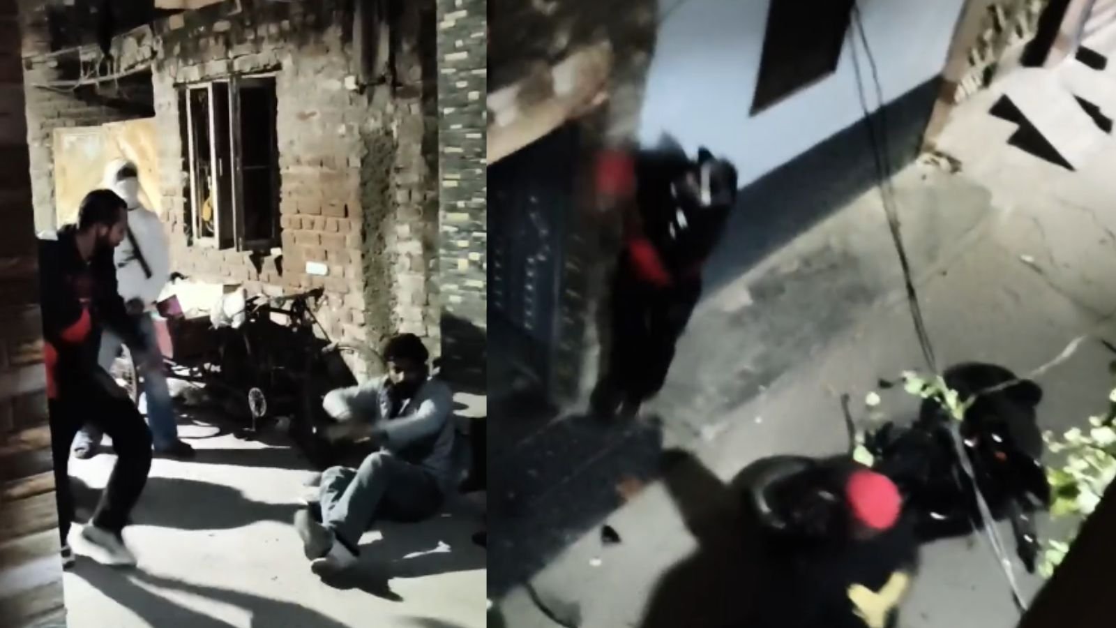 जालंधर शहर में दहशत: हमलावरों ने घर के बाहर मचाया हंगामा, युवक को बेरहमी से पीटा, देखें Video