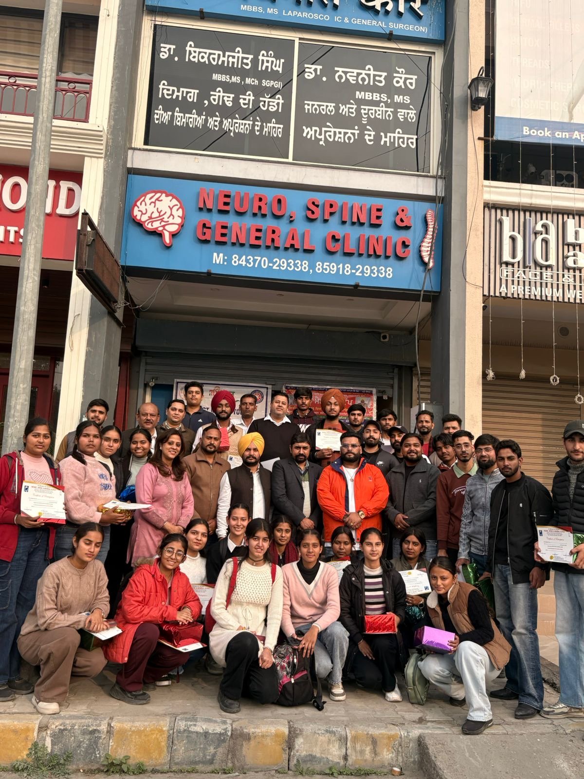 Edu youth Foundation (Regd.) in collaboration with Neuro Spine and General Clinic organised a Free Medical check up camp. 