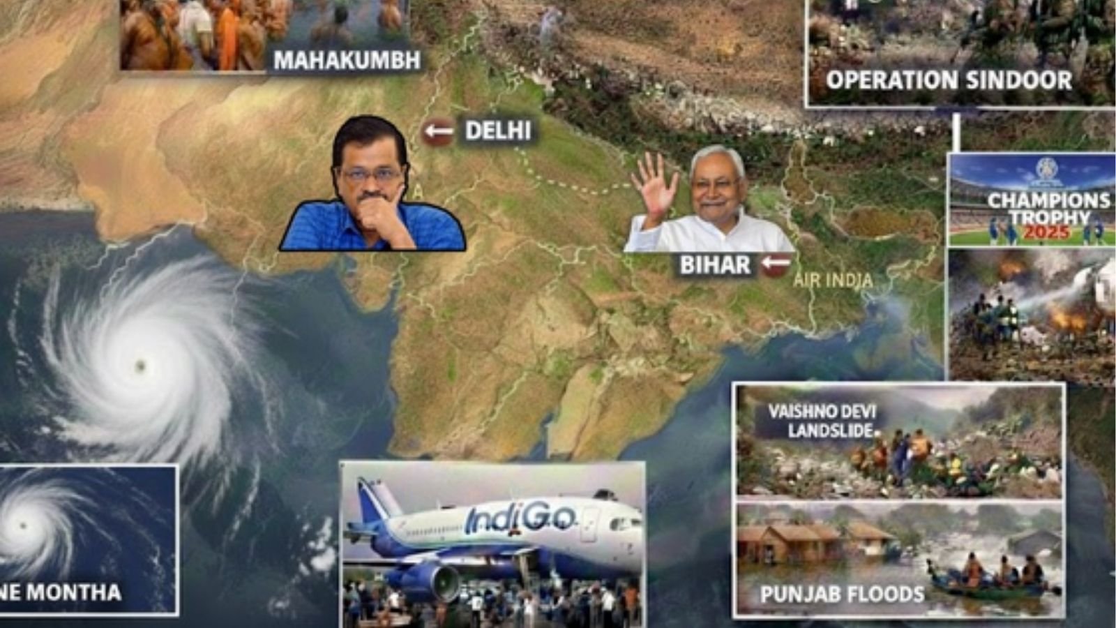 Year Ender 2025 : जानें इस साल देश में क्या-क्या हुआ, 66 करोड़ लोगों ने महाकुंभ में लगाई आस्था की डुबकी, एयर इंडिया प्लेन क्रैश, भारत का ऑपरेशन सिंदूर