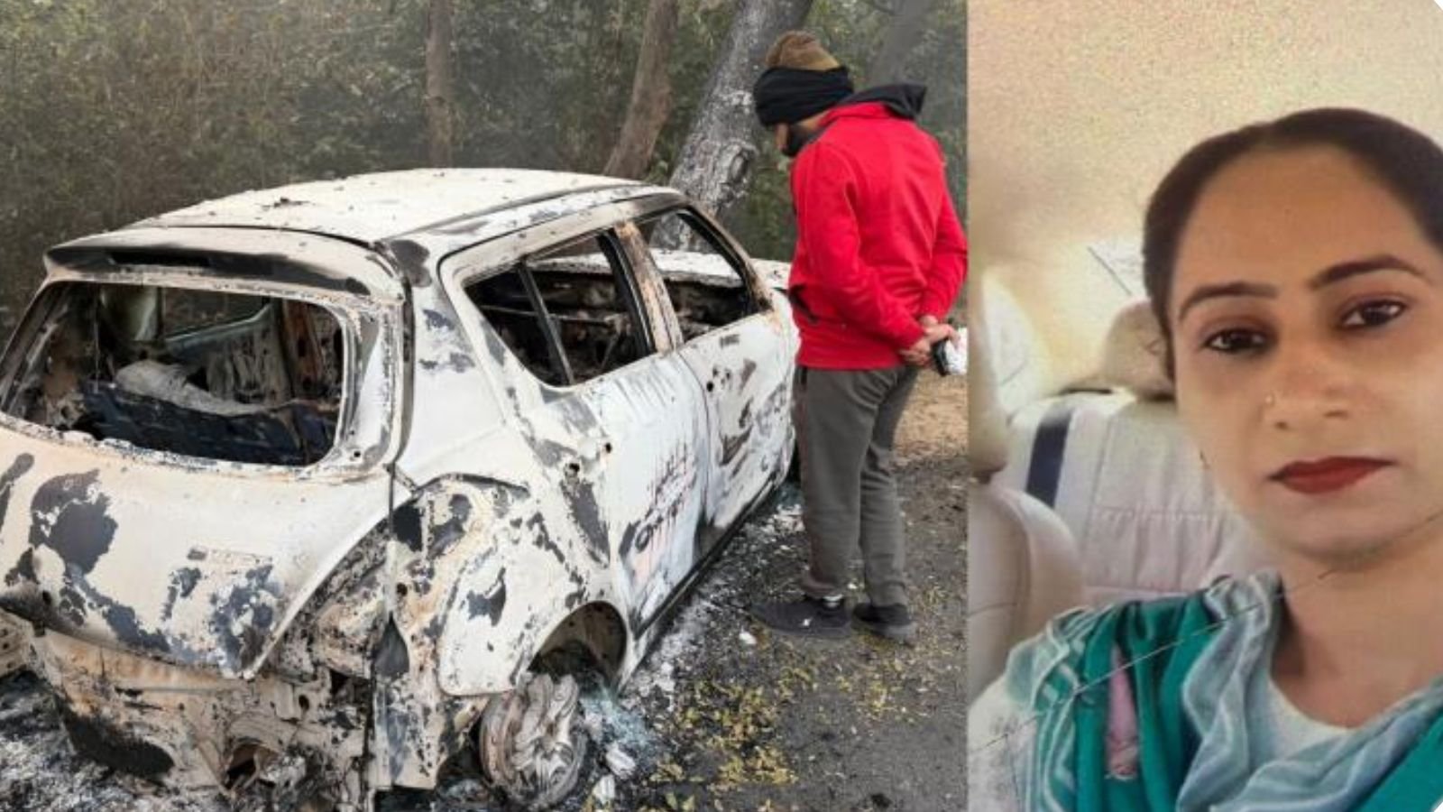 संगरूर में भीषण सड़क हादसा: पेड़ से टकराने के बाद कार बनी आग का गोला, मां-बेटी की जिंदा जलकर मौत