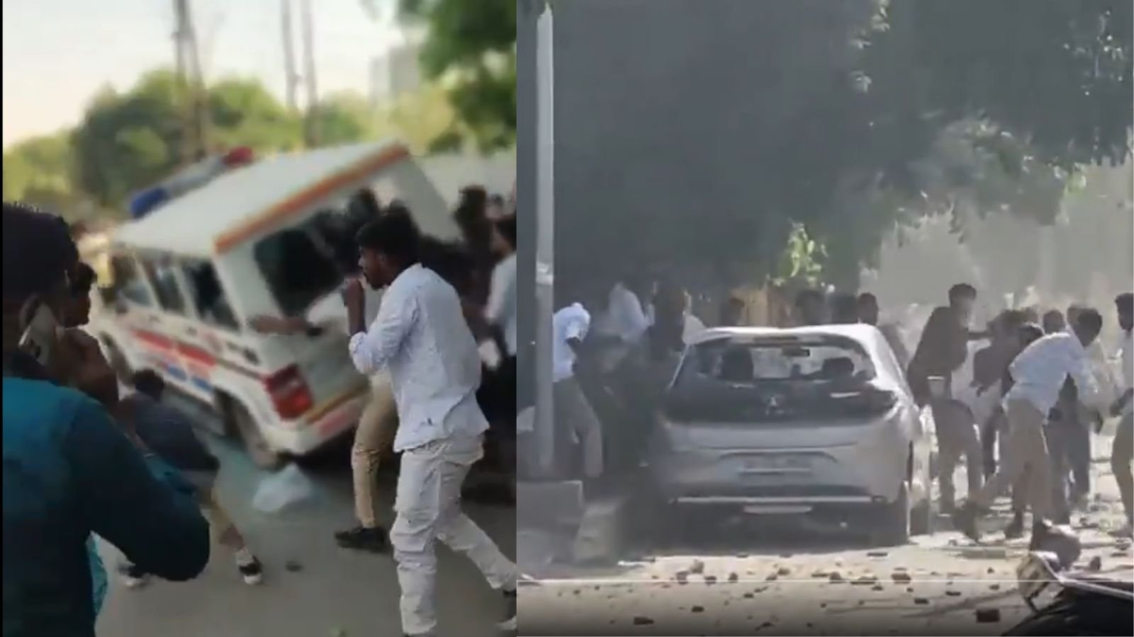 नोएडा में सैलरी विवाद बना आग का गुबार, कर्मचारियों ने बसों-गाड़ियों को किया आग के हवाले