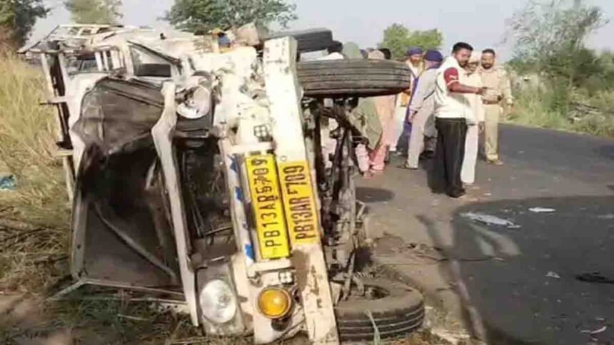 फाजिल्का-फिरोजपुर हाईवे पर भीषण हादसा, पिकअप-ट्राले की टक्कर में 8 की मौत