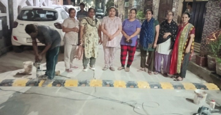West Concituncy.. Ward No 61 में स्पीड ब्रेकर लगाये गये, : जगदीश समराए 