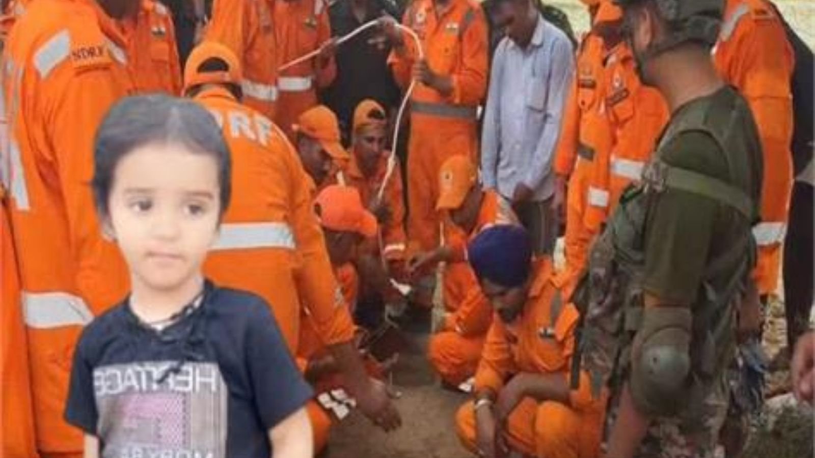 220 फीट गहरे बोरवेल में फंसा 4 साल का बच्चा, NDRF-सेना के साथ अब ग्रामीणों ने भी संभाली कमान