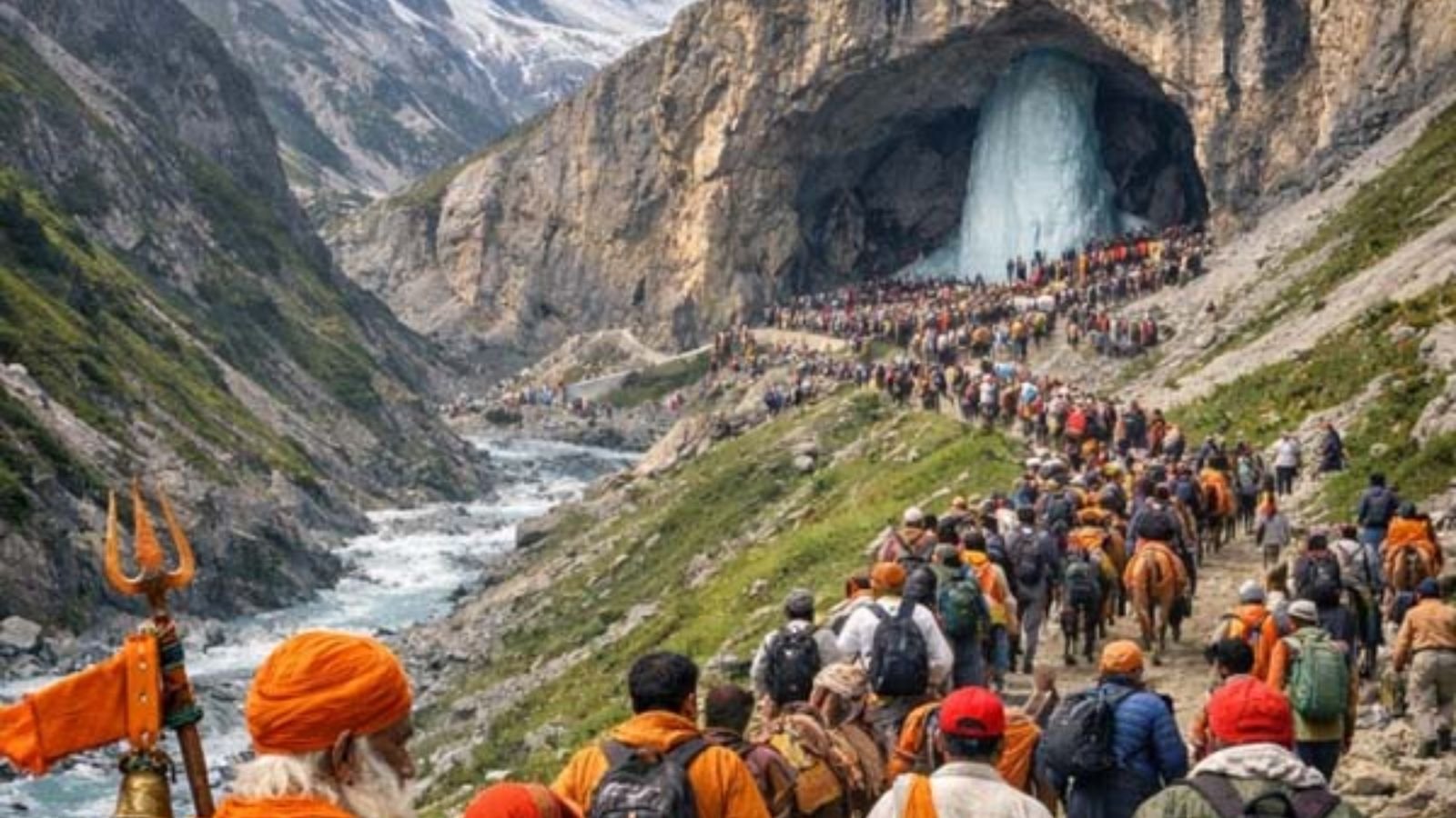 अमरनाथ यात्रा में उमड़ी श्रद्धालुओं की भीड़, लेकिन तेजी से घट रहा शिवलिंग का आकार